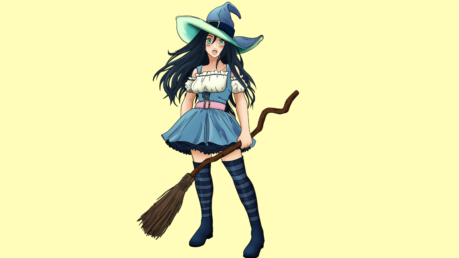 How to draw a cute anime witch JustSketchMe