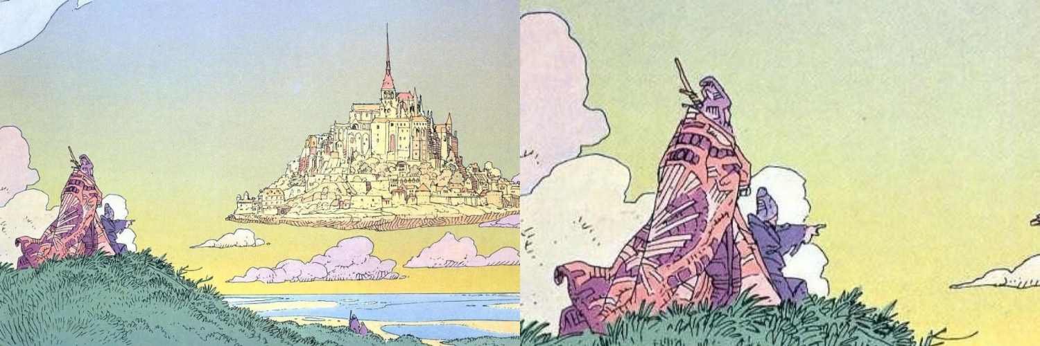 close up illustrations moebius